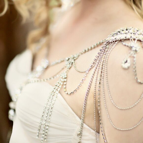 Rhinestone Shoulder Jewelry - New - Picture 1 of 6